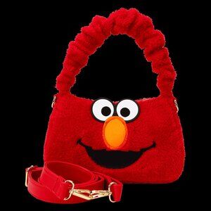 Sesame Street Elmo Plush Hard Tag Loungefly Cosplay Crossbody Bag NWT